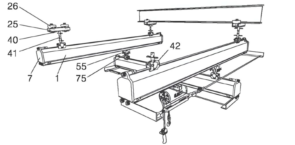 Double girder Suspension crane